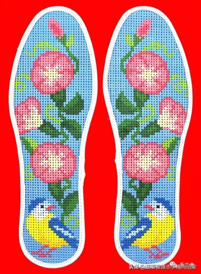 纯手工格子鞋垫图案大全,鞋垫的图案图解大全