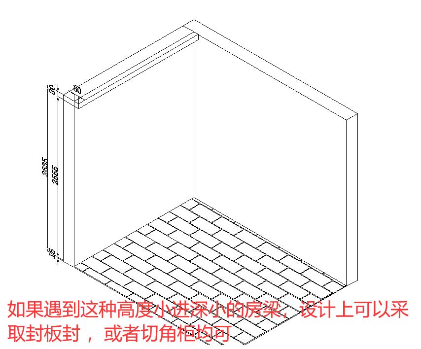 房梁装修设计,全屋定制有梁怎么做柜子