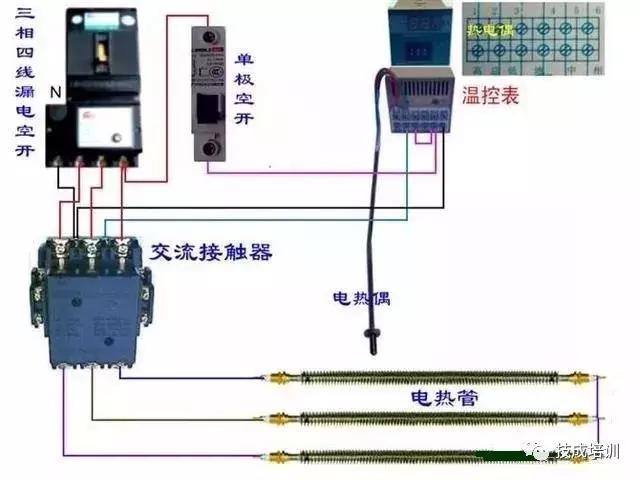 断路器按钮与接触器接线图,11种断路器接触器电气互锁接线图