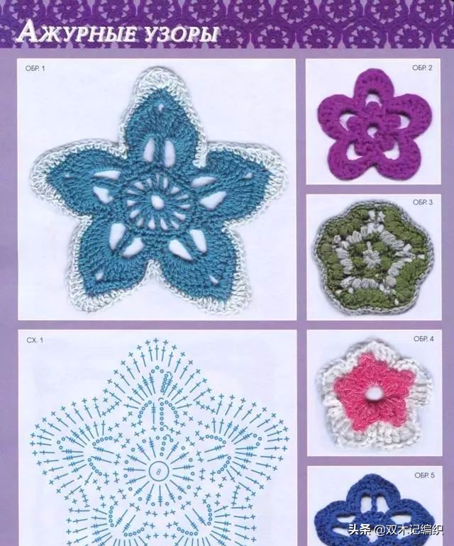 钩针花样大全图解圆形,圆形钩针花样大全图解