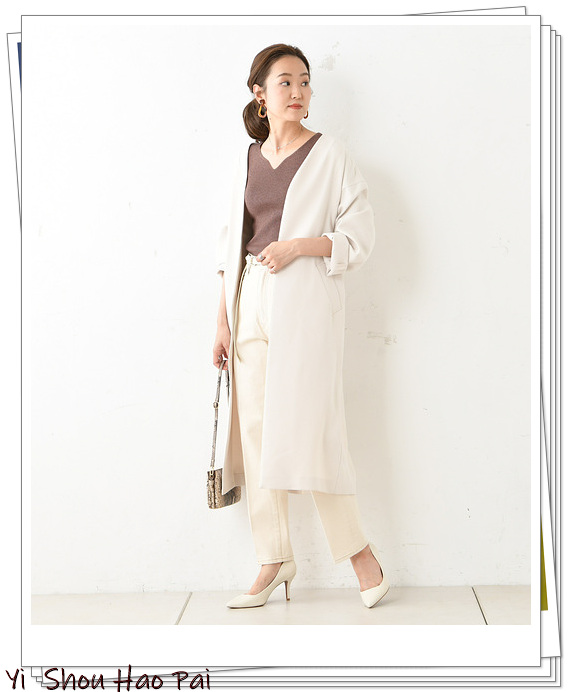 10款纯色系大衣的配色方案,5种颜色大衣25种日系look内搭