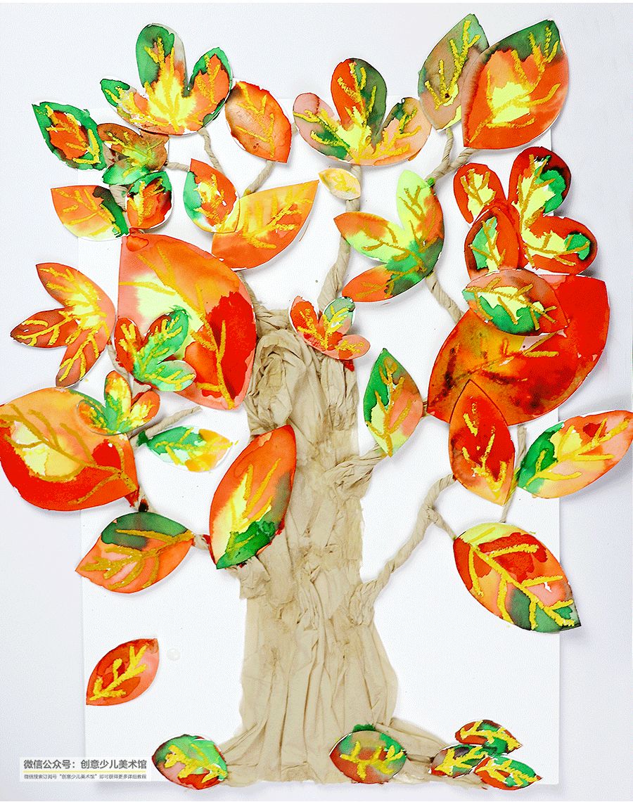 儿童画好大一棵树,我心中的一棵树儿童画