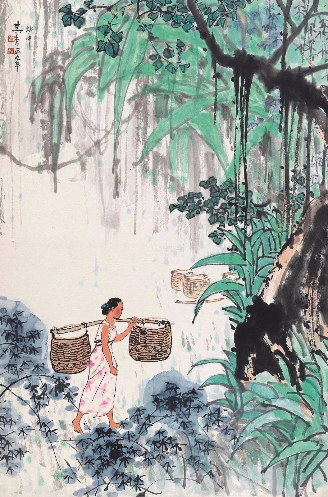 水墨画夜景欣赏,画夜景最好的中国画