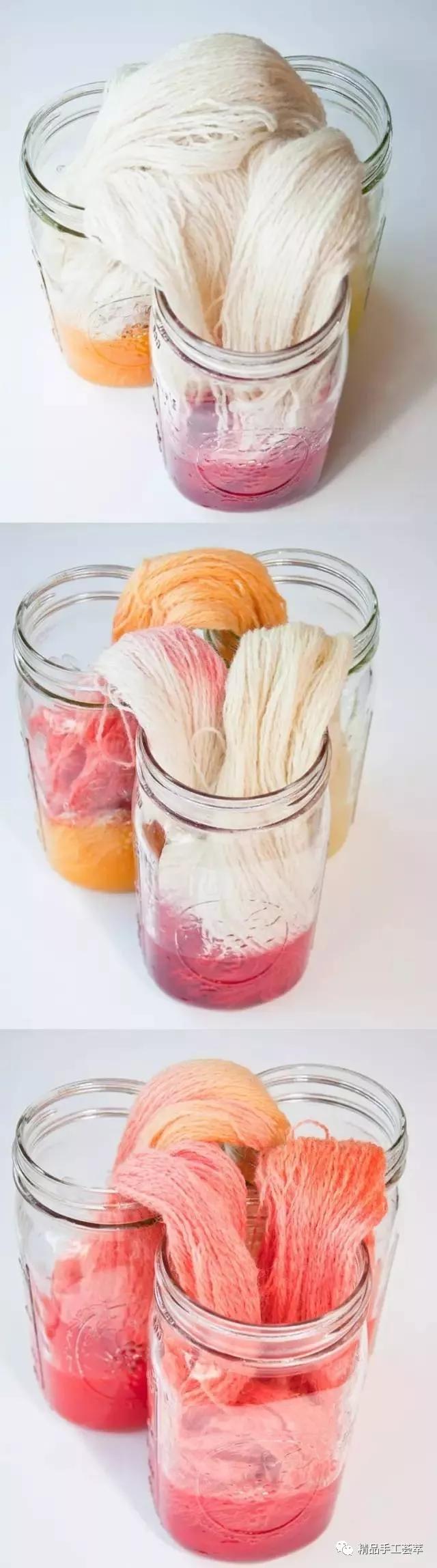 有趣的染色方法,毛线是怎么染的