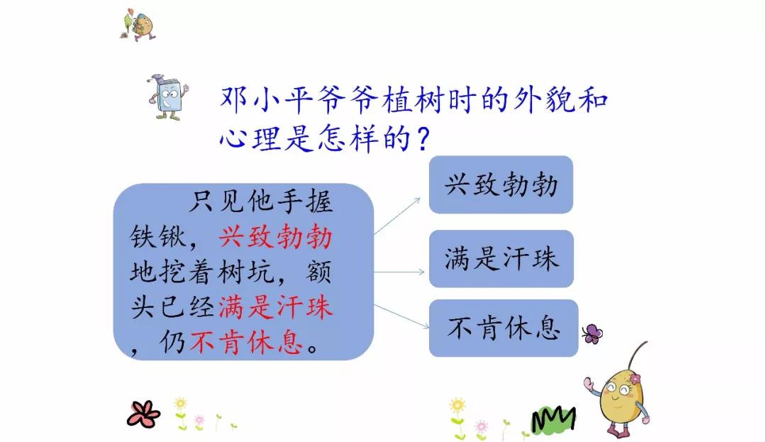 微课堂丨统编版小学语文二年级下册课文4《*小平邓**爷爷植树》