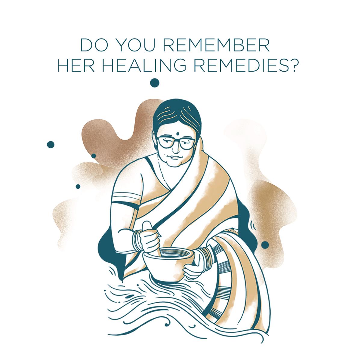 grandmas-kadha印度泡腾片包装设计via:Stratedgy