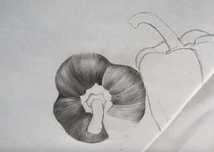 素描水果或蔬菜,素描蔬菜和水果怎么画出质感