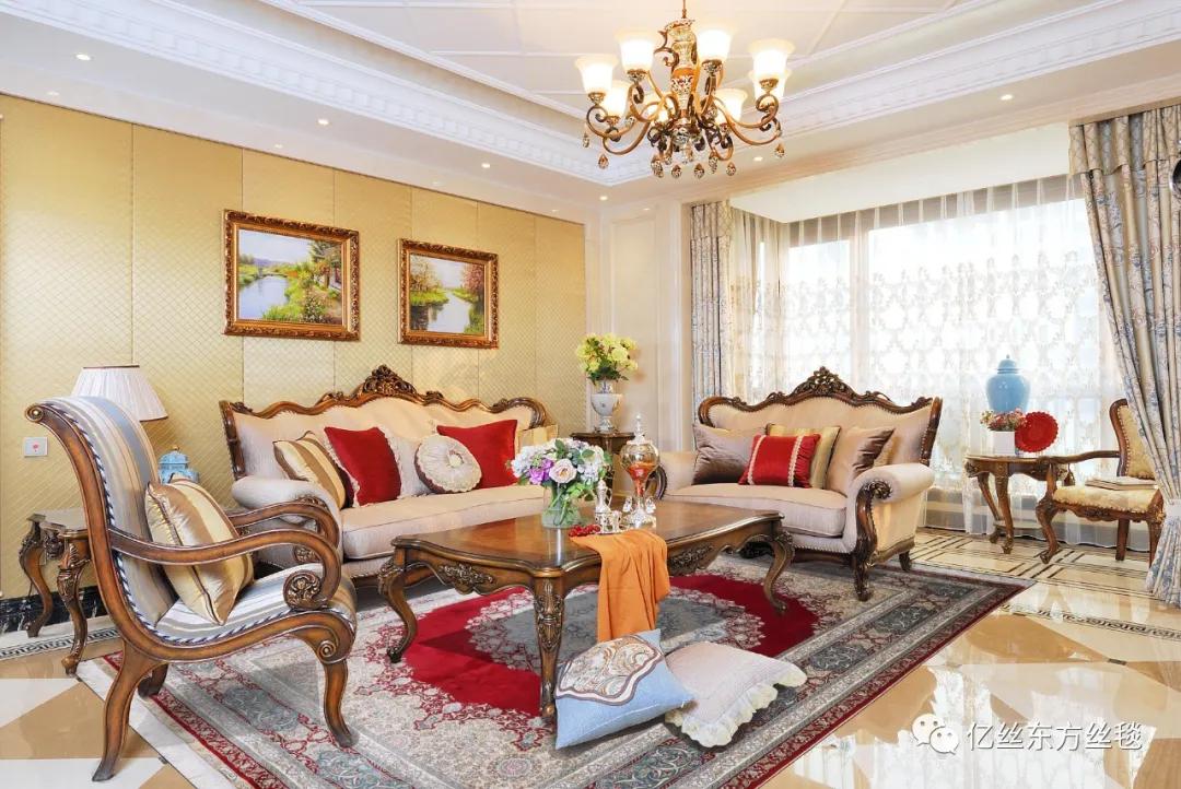 亿丝手工真丝波斯地毯被称为地面上的艺术