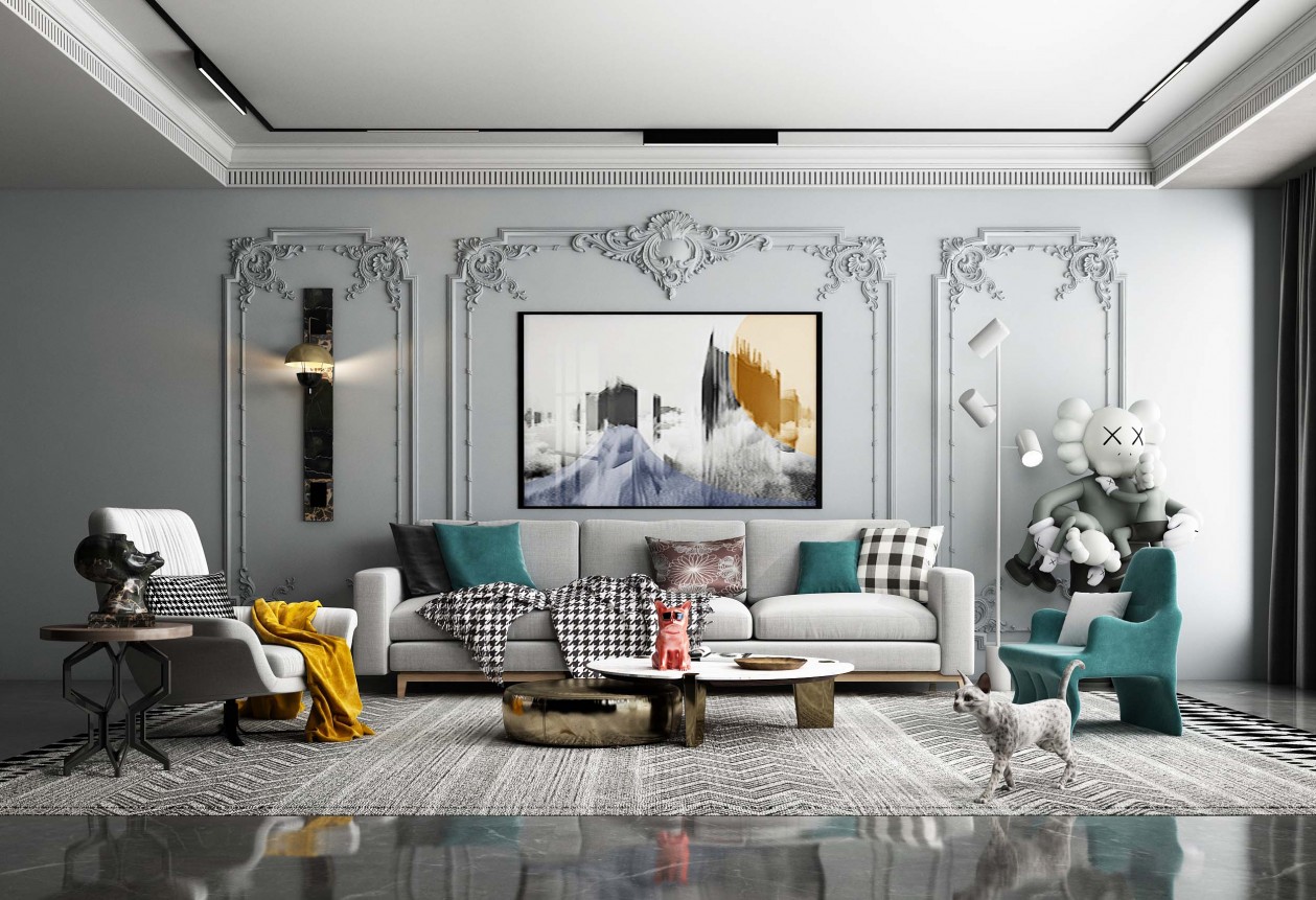 设计师装饰画案例,设计师分享手绘画装饰画