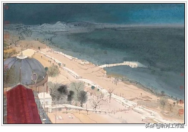 卢禹舜中国画欣赏,卢禹舜先生山水画创作