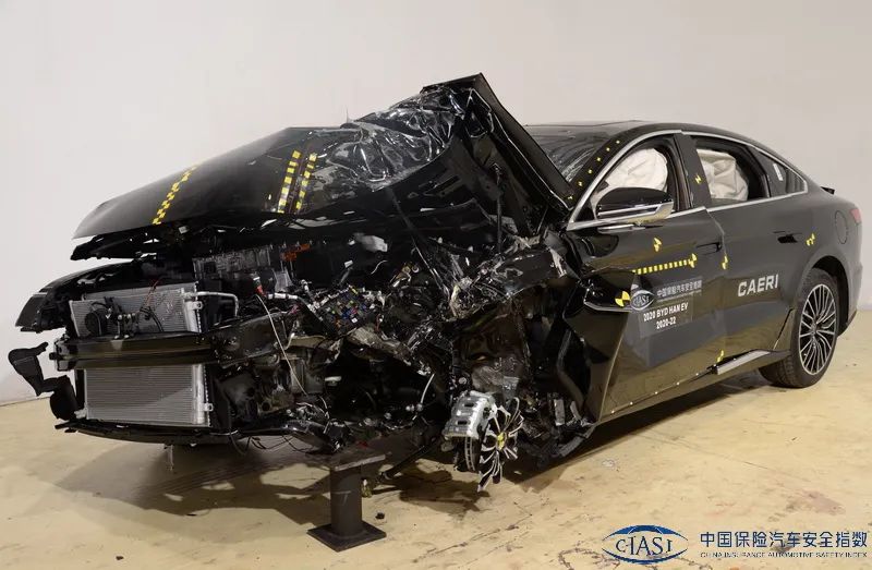 比亚迪汉EV碰撞测试详解,比亚迪汉ev耐撞吗