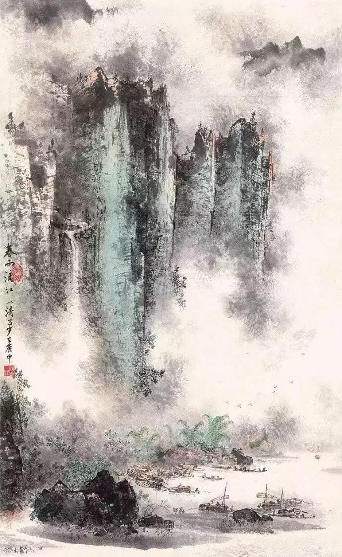 一组高清唯美的山水画收藏欣赏,美国大都会收藏明清山水画欣赏