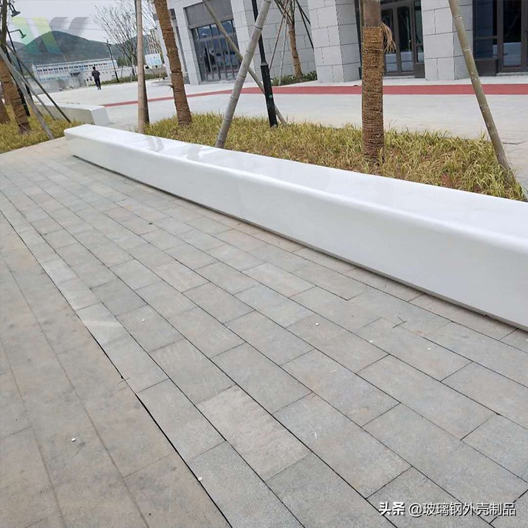 室内外玻璃钢休闲座椅长凳户外广场座椅异形玻璃钢家具景观坐凳
