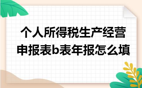 所得税年报申报表怎样填写,个人经营所得税申报表a表怎么填