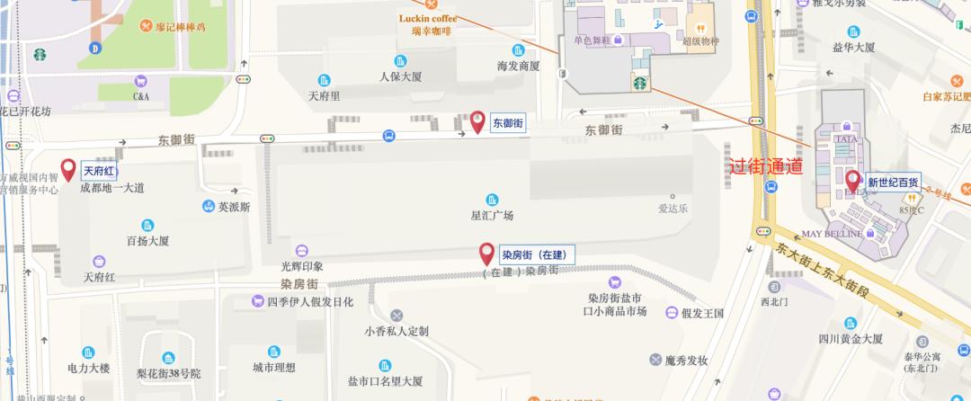 天府红天府广场路线,从天府广场到天府红