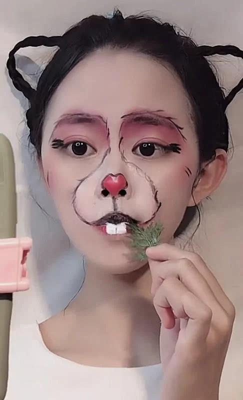 鞠婧祎小兔子化妆,鞠婧祎小鞠这什么神仙颜值