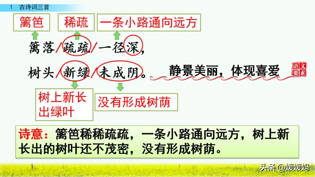 四年级下册第1课古诗三首练习,四年级下册古诗词三首的写作背景