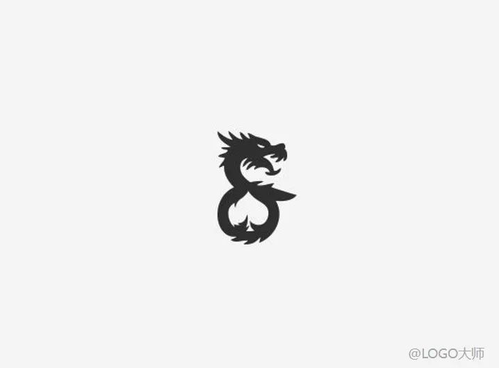 龙主题创意logo设计欣赏,龙logo设计中国风