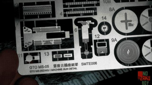 扎古蚀刻片安装,扎古蚀刻片