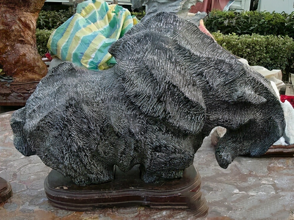 莲花瓣灵璧石作假过程,灵璧石白筋黄筋能作假吗