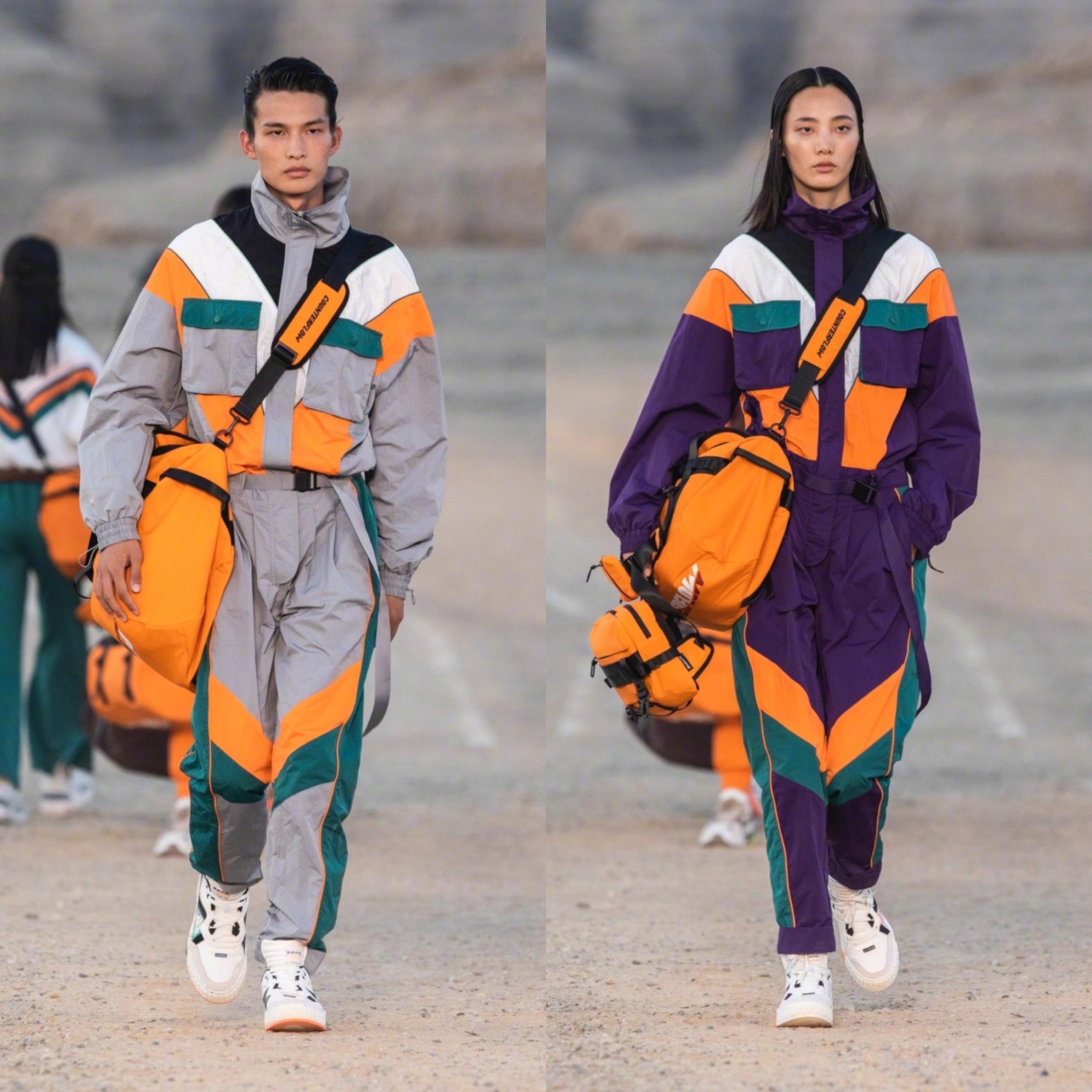 李宁首次亮相时装周,李宁展示衣服