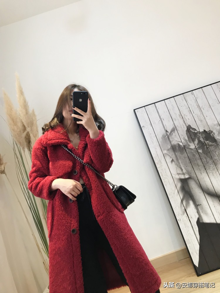 本命年红色大衣小个子女穿搭,本命年红色衣服高级穿搭