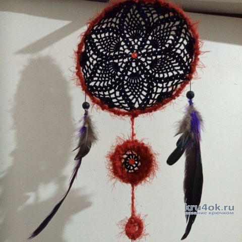 钩个长方形花片,织个捕梦网图片大全