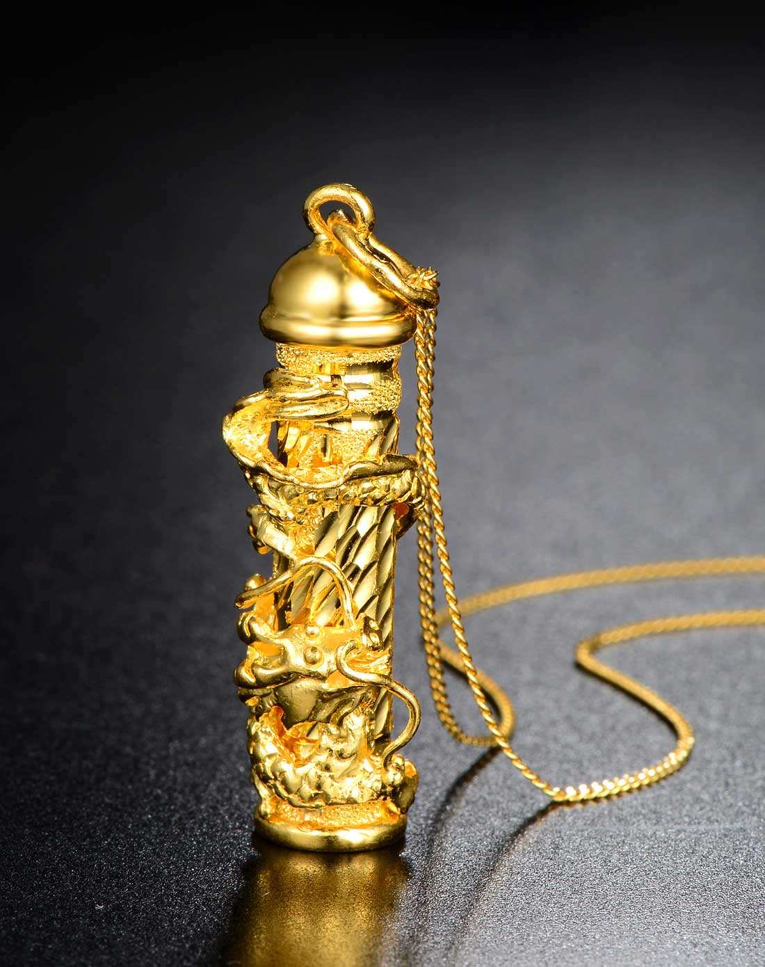 男士黄金观音吊坠款式霸气,男士适合戴什么黄金吊坠