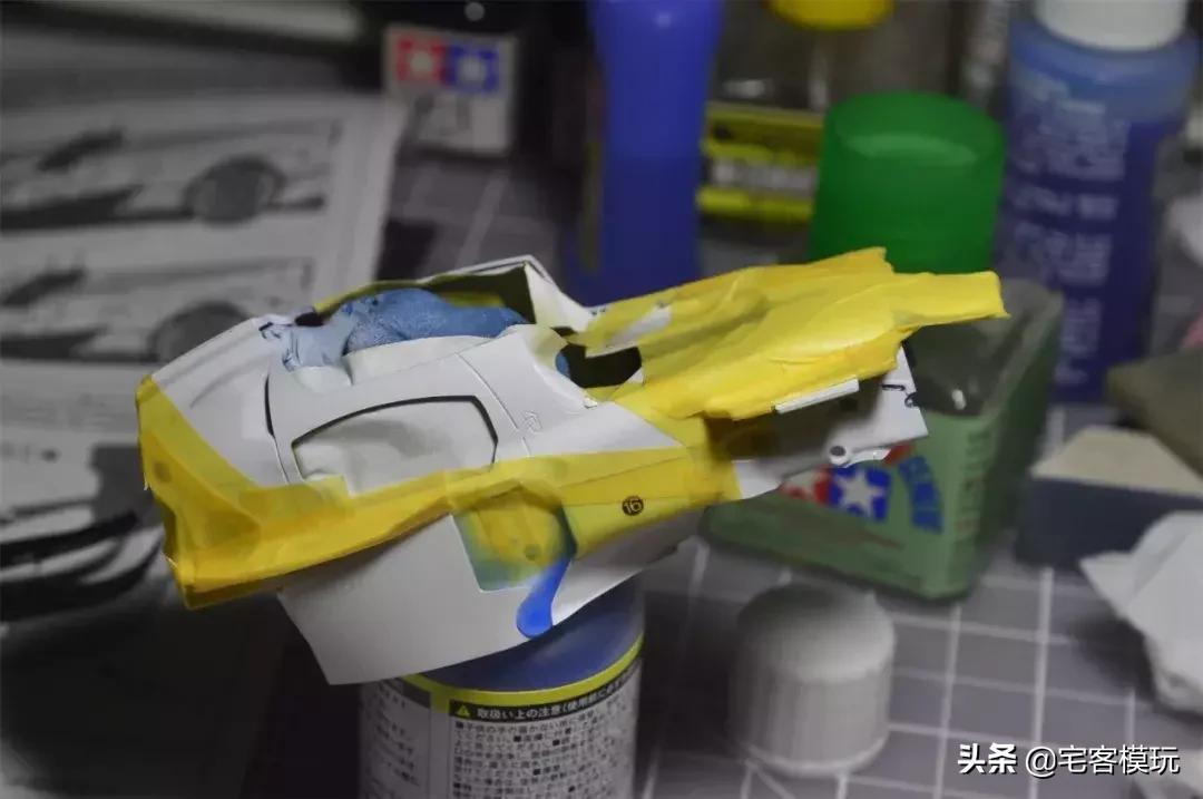 田宫模型本田s2000拼装全过程,模型田宫