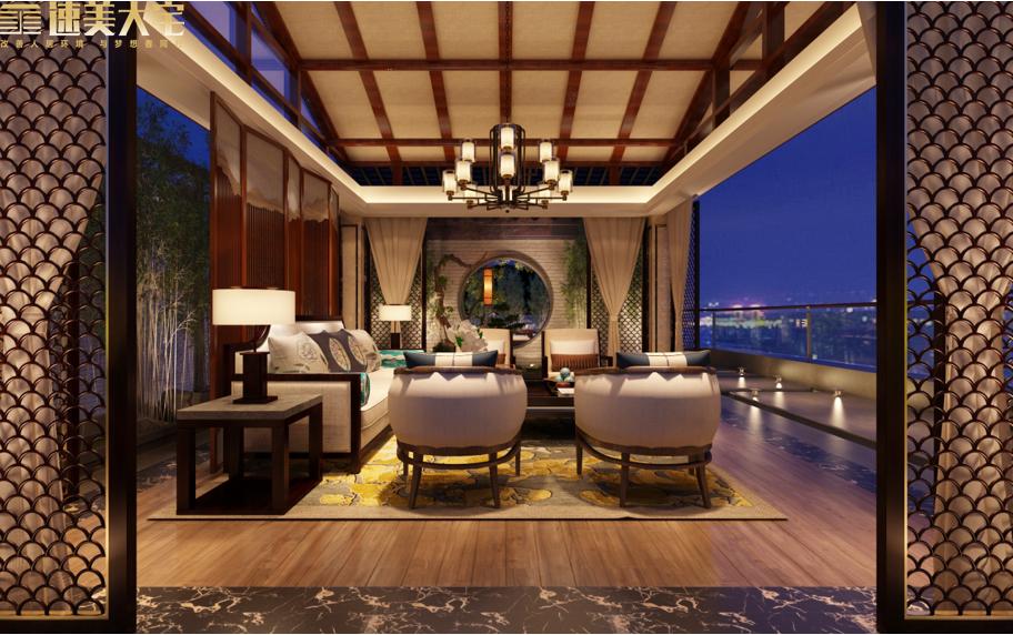 1200平国风中式院子,素雅新中式静谧如诗的闲适生活