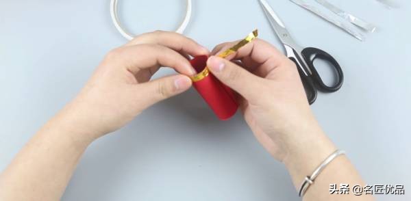 元旦手工彩纸鞭炮,元旦节手工鞭炮