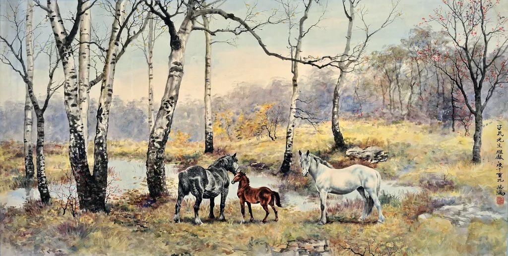 常玉群马图拍卖,常玉巨作群马首度亮相拍卖市场