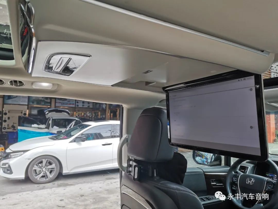 佛山08款本田奥德赛音响升级改装,本田奥德赛海螺音响改装