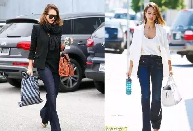 微喇牛仔裤怎样搭配好看,微喇叭牛仔裤男生宽松牛仔裤