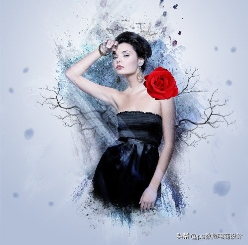 ps怎么把图片处理成水墨效果,ps怎么把实景做成彩色水墨效果