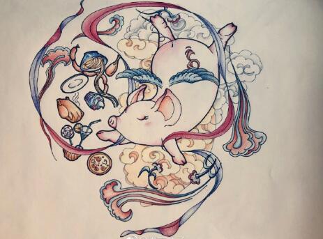 简单敦煌纹样,敦煌飞天壁画适合纹样