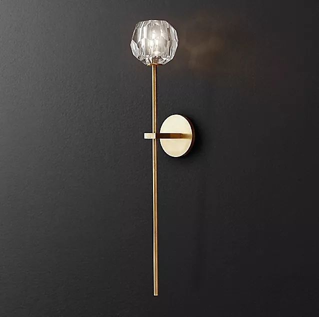 手工铜制水晶灯饰,水晶石手工灯