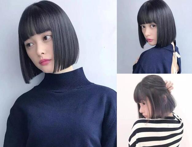 漫画短发发型女无刘海,女生齐耳短发造型漫画刘海