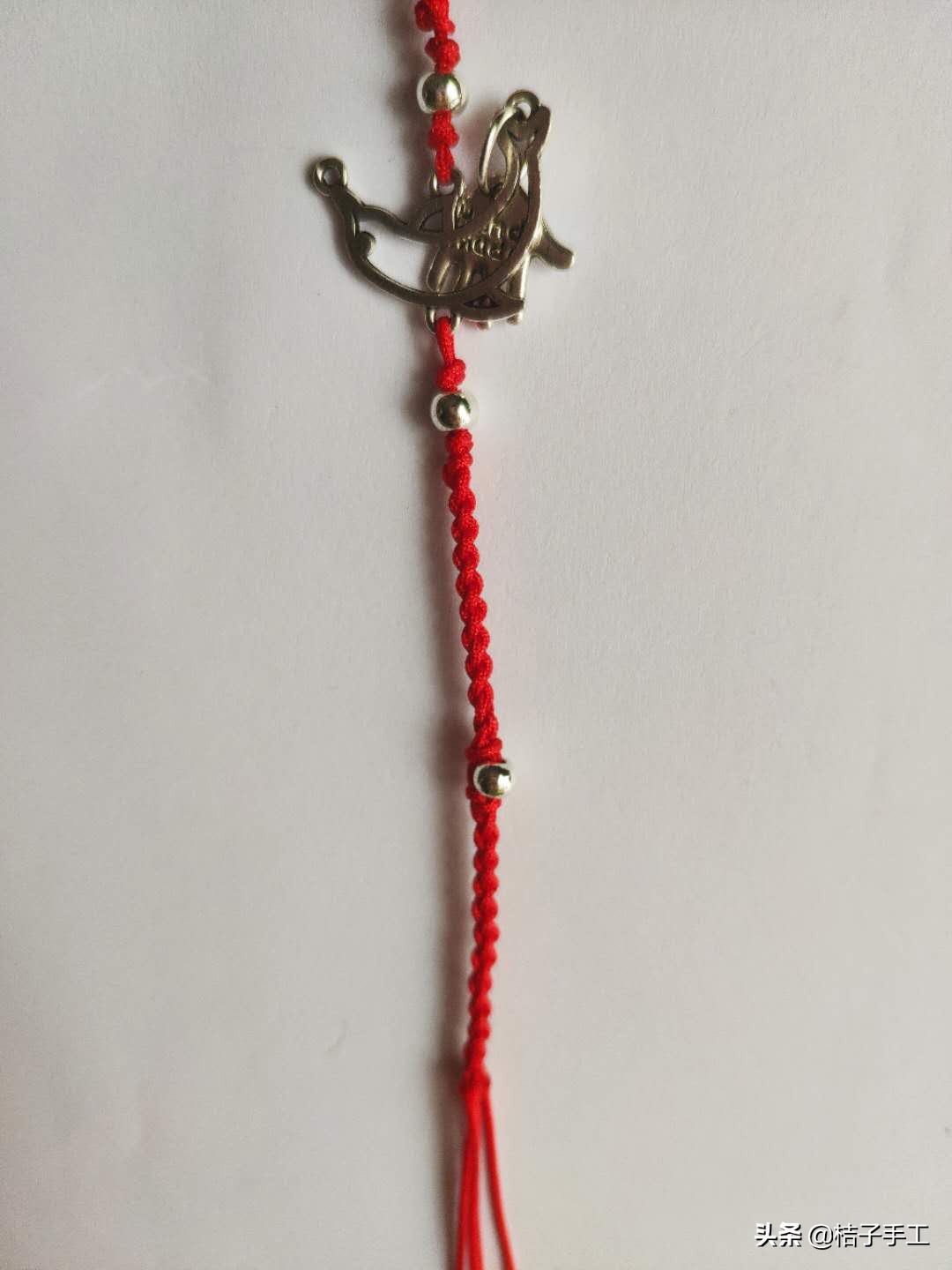 红绳银饰手链教程,银饰小红绳手链