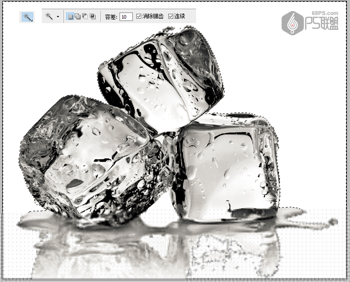 ps不透明冰块的制作方法,ps抠取透明冰块