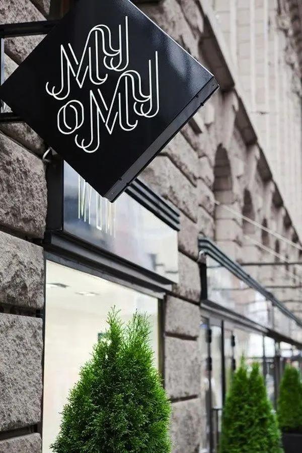 高质量门头招牌标识标牌,国外优秀的门头设计效果图大全