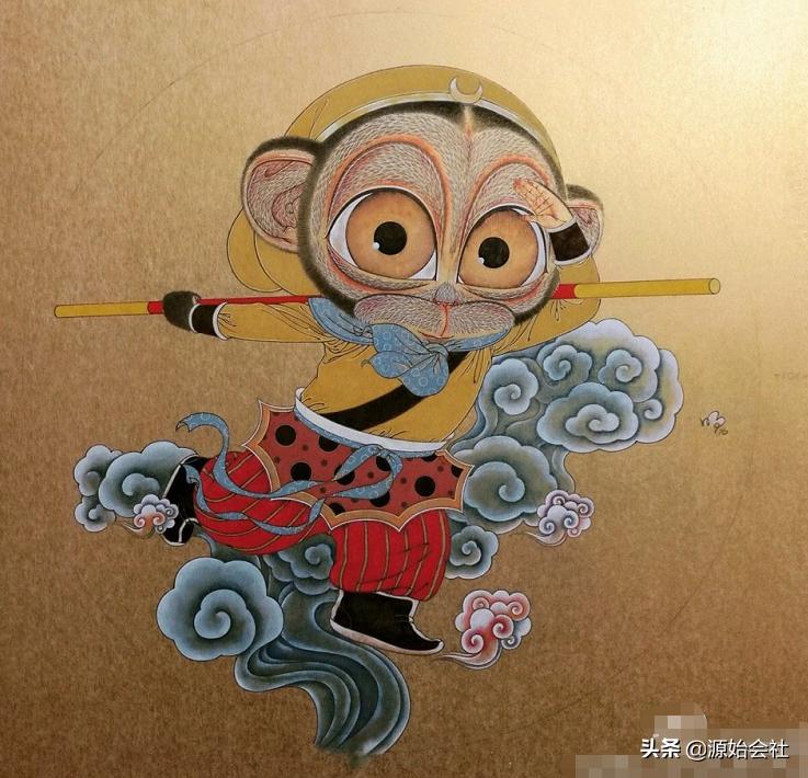 国画还能这么玩?钟馗打台球,孙悟空猪八戒拍证件照…