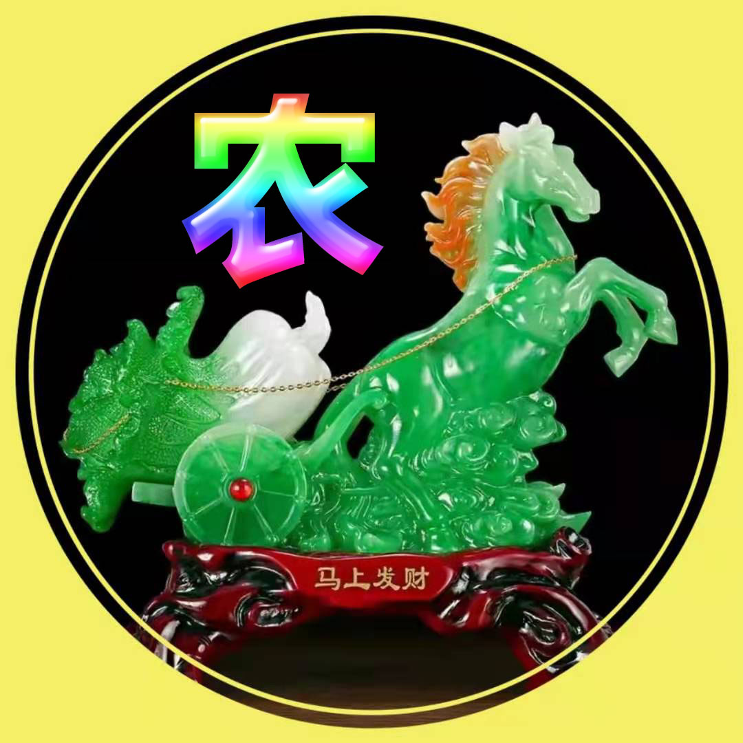 玉雕牡丹姓氏微信头像,能发财的微信头像好运姓氏