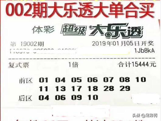 大乐透今日合买大复式,刚中奖的大乐透