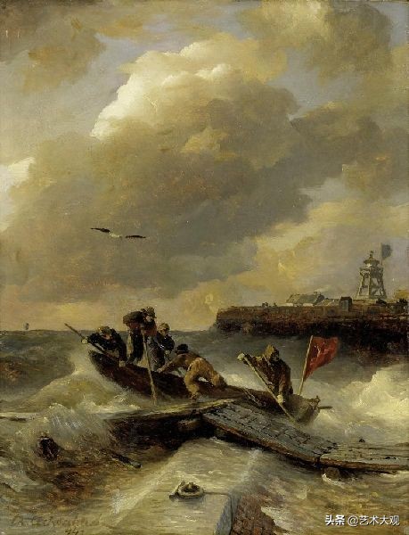 欧洲古典风景油画作品欣赏,德国古典画家风景油画作品