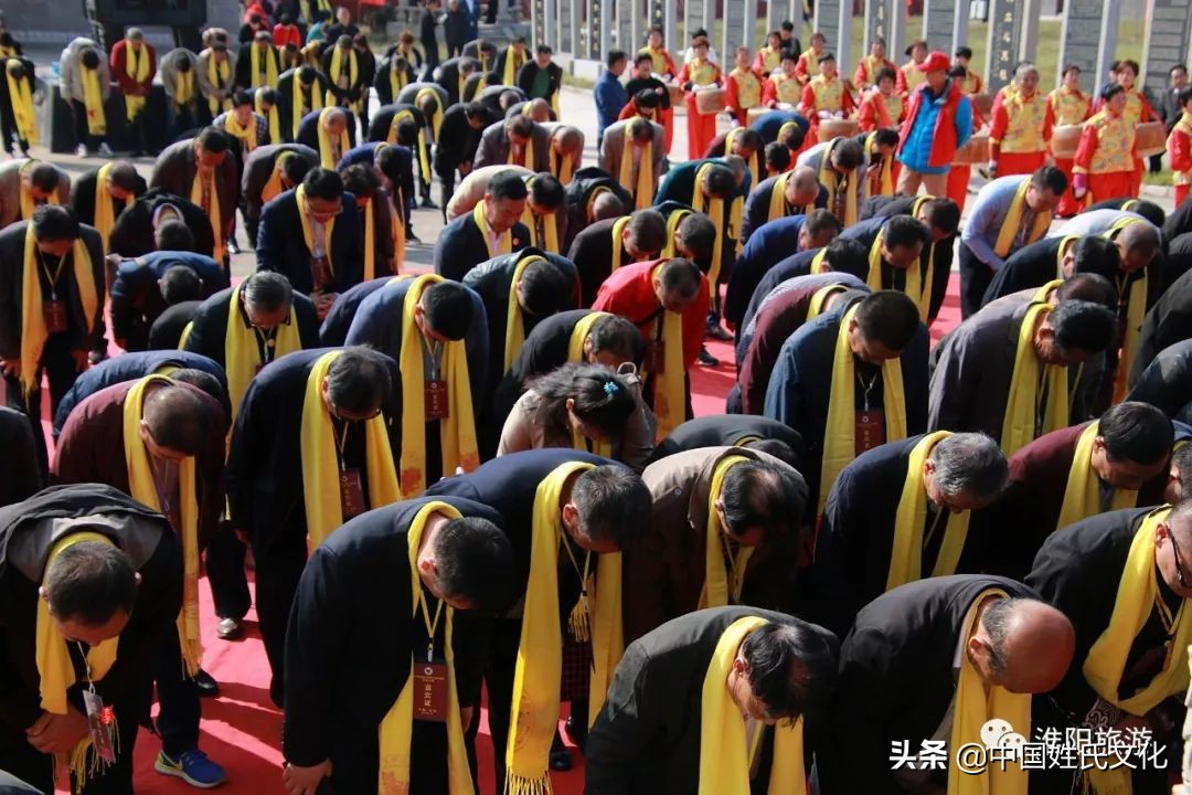 河南周口市淮阳区陈胡公祠,2024年陈胡公后裔淮阳清明祭祖