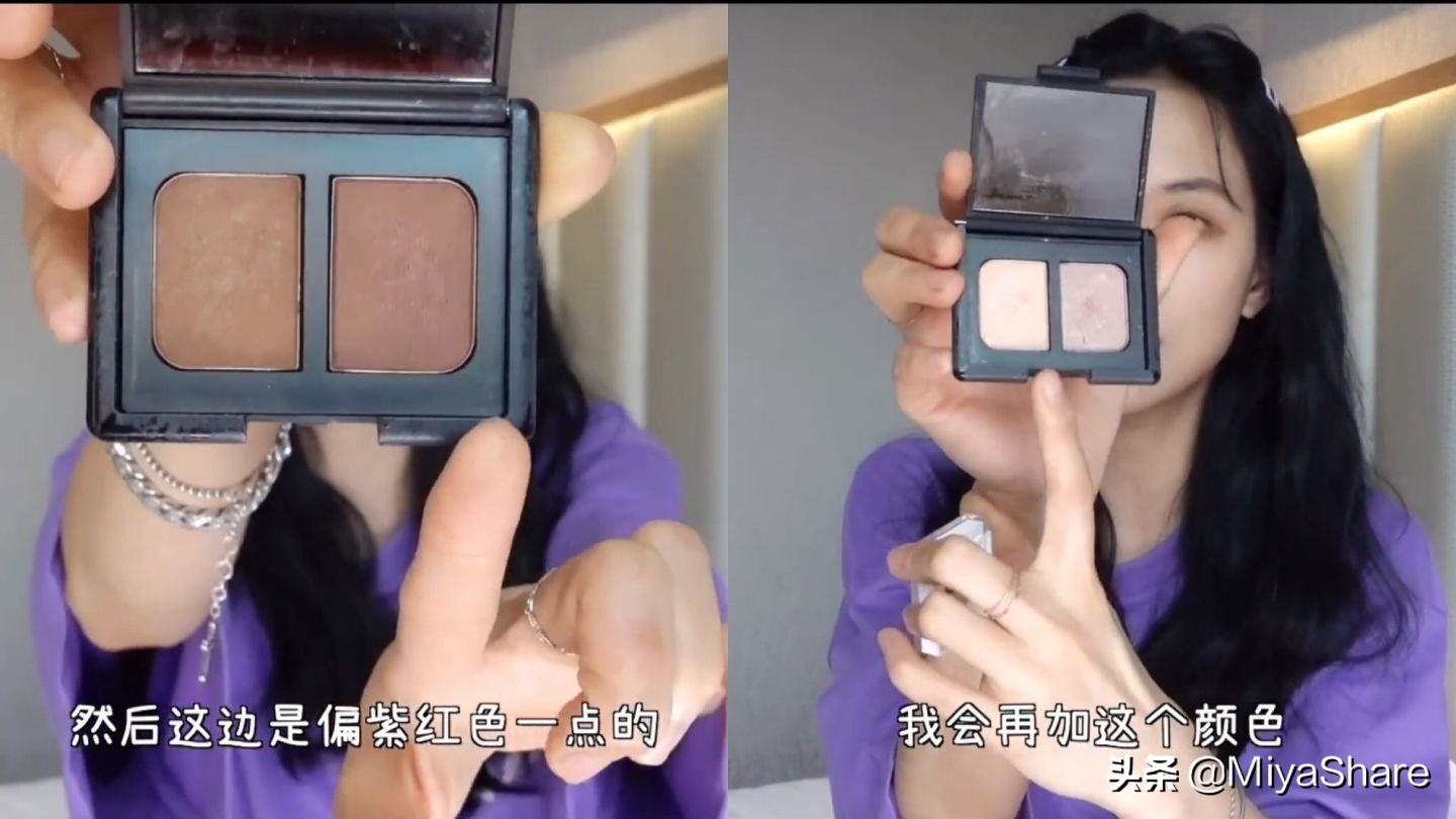 王霏霏素颜神器眼影,王霏霏推荐口红