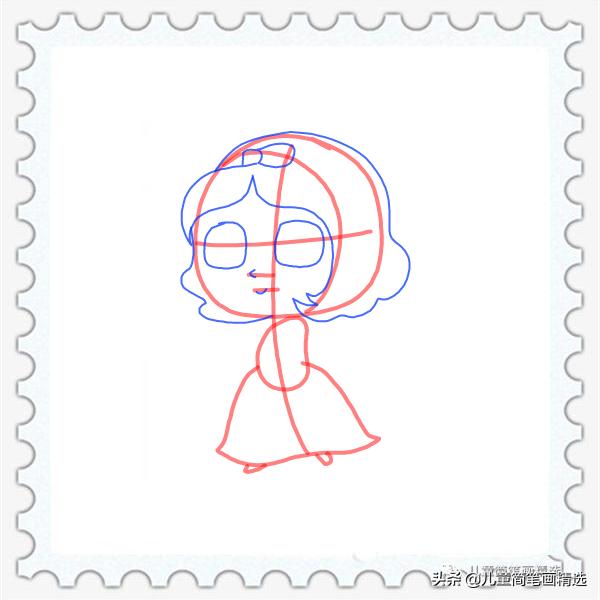 穿着睡衣的小公主简笔画怎么画,画小公主和小狗的简笔画