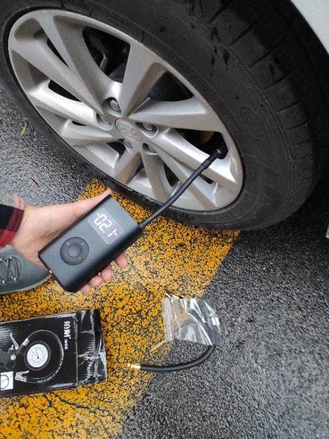 小米打气宝打公路车,小米汽车打气泵测评