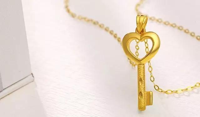 七夕黄金首饰推荐吊坠,伊丽莎白黄金吊坠寓意